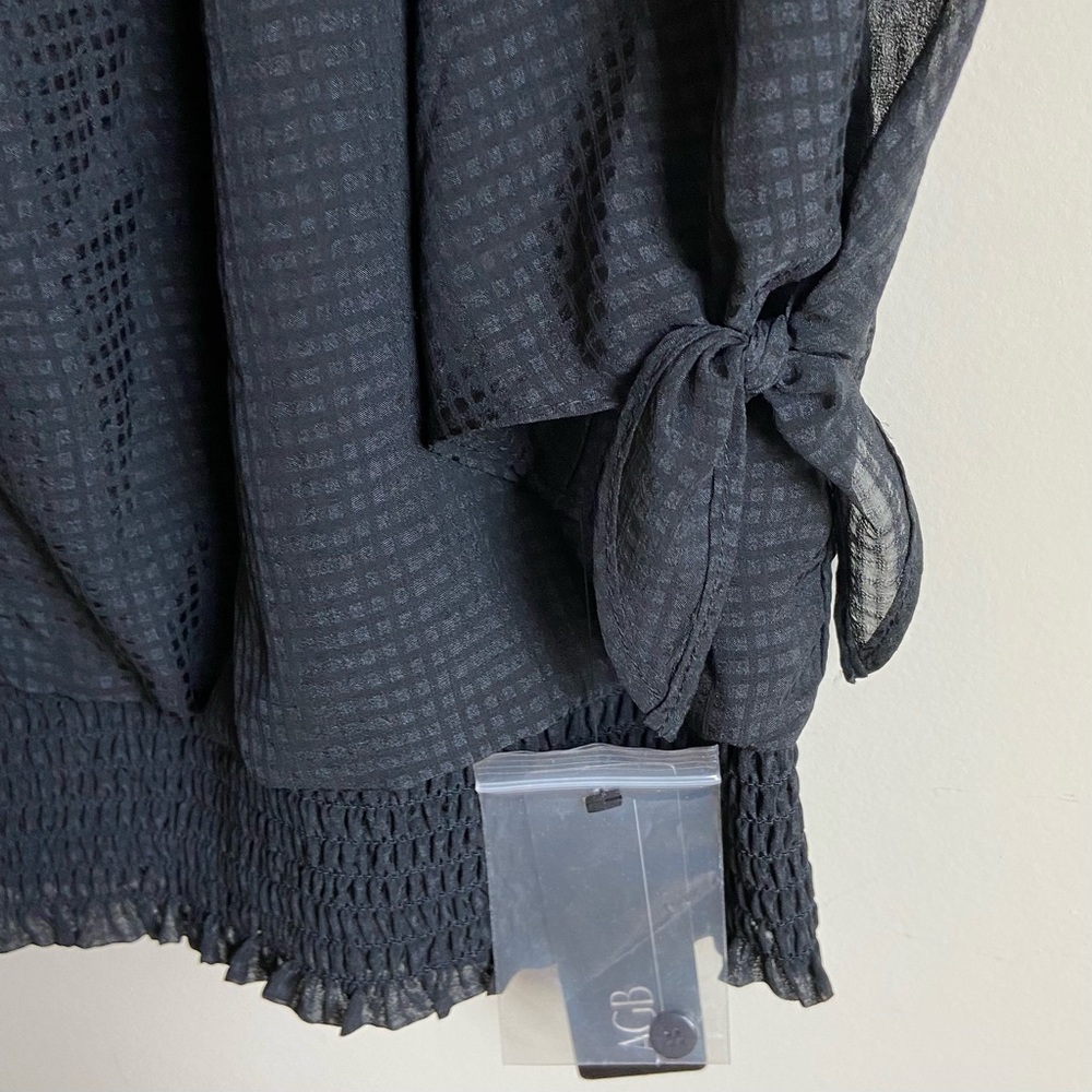 AGB Black Blouse NWT Size S